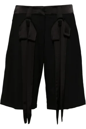 DAVID KOMA Femme, Shorts, Noir, Taille: 36 FR Short en Laine Noire avec