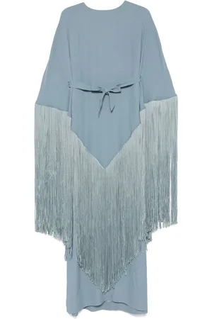 ‎Taller Marmo‎ Femme, Robes, Bleu, Taille: ONE Size Vert Aqua Robe Cape à Franges