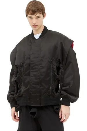 WALTER VAN BEIRENDONCK Homme, Vestes, Noir, Taille: L Veste Bomber Tunnel Brillante
