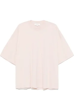 STUDIO NICHOLSON Homme, Tops, Rose, Taille: S T-shirt Col Rond Rose Clair