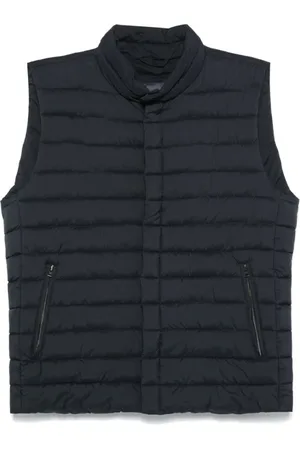 HERNO Homme, Vestes, Bleu, Taille: 2XL Gilet Matelassé Bleu Nuit