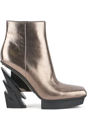 united nude Femme, Chaussures, Gris, Taille: 38 EU Glam Square Boot