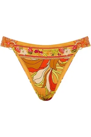 Camilla Femme, Maillots de bain, Multicolore, Taille: 36 FR Bas de Bikini Floral Rétro