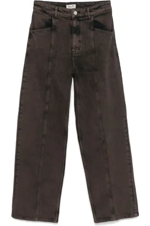 Baum und Pferdgarten Femme, Jeans, Brun, Taille: 40 FR Jean Marron Chocolat avec Fermeture Cachée