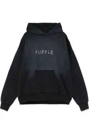 Purple Brand Homme, Sweatshirts et sweats à capuche, Noir, Taille: L Sweat à capuche avec poche avant