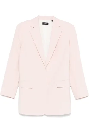 THEORY Femme, Vestes, Rose, Taille: 40 FR Blazer Rose avec Poches à Rabat