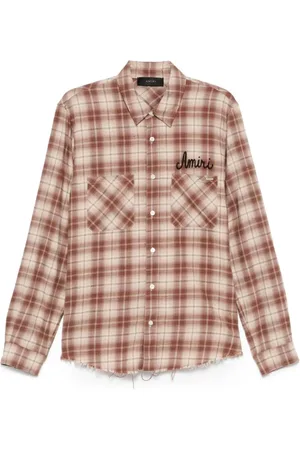 AMIRI Homme, Chemises, Brun, Taille: L Chemise Classique à Boutons en Auburn