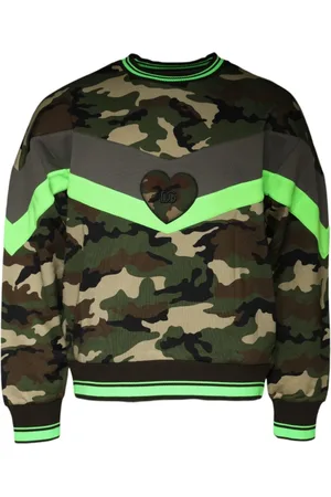 Dolce & Gabbana Homme, Sweatshirts et sweats à capuche, Multicolore, Taille: M Sweat à capuche camouflage avec logo