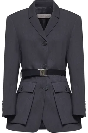 BLANCA Femme, Vestes, Gris, Taille: 42 FR Veste Grise pour un Look Élégant