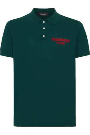 Etro Homme, Tops, Vert, Taille: L Polo Vert Foncé avec Logo