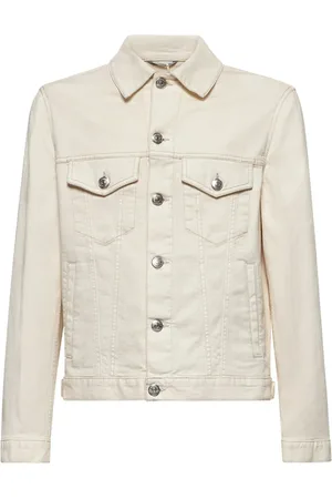 Brunello Cucinelli Homme, Vestes, , Taille: XL Chemise en denim avec boutons en métal