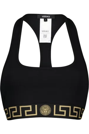 VERSACE Femme, Sport, Noir, Taille: 38 FR Soutien-gorge Medusa Greca Collection Automne-Hiver