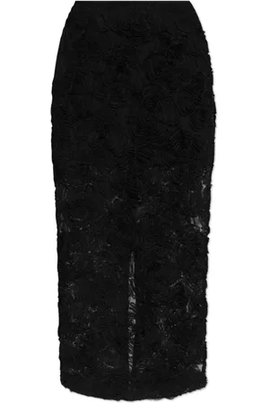 ROTATE Femme, Jupes, Noir, Taille: 38 FR Jupe en tulle avec fente arrière
