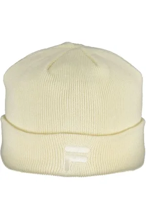 Fila Homme, Accessoires, Blanc, Taille: ONE Size Chapeau en Polyester Blanc avec Broderie Logo