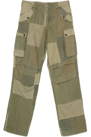 GALLERY DEPT. Homme, Pantalons, Vert, Taille: W38 Pantalon Cargo Patchwork Vert Olive