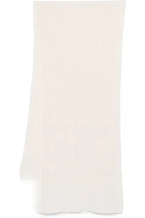 Lady Anne Femme, Accessoires, Blanc, Taille: ONE Size Écharpe Enveloppante en Cachemire à Côtes
