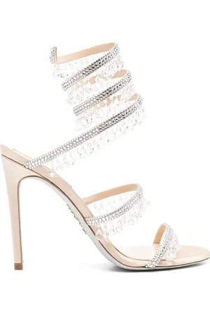 RENE CAOVILLA Femme, Chaussures, , Taille: 36 EU Sandales à talons hauts ornées de cristaux