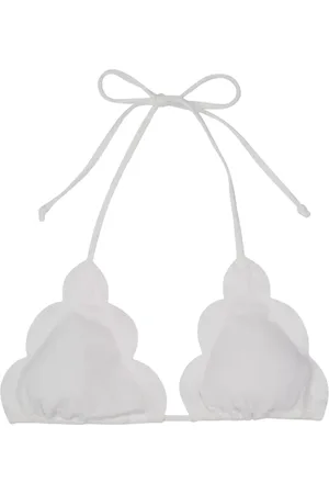 Marysia Femme, Maillots de bain, Blanc, Taille: 36 FR Haut de Bikini Blanc avec Détails Découpés au Laser