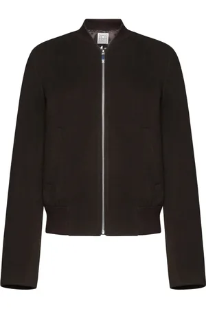 Totême Femme, Vestes, Brun, Taille: 36 FR Veste Aviateur en Laine Marron