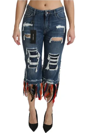 Dolce & Gabbana Femme, Jeans, Bleu, Taille: 40 FR Jean chic avec taille basse