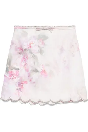 ZIMMERMANN Femme, Jupes, Rose, Taille: 38 FR Jupe Rose avec Ceinture Amovible