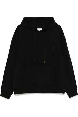 WOOYOUNGMI Homme, Sweatshirts et sweats à capuche, Noir, Taille: XL Sweat à capuche noir avec poche avant
