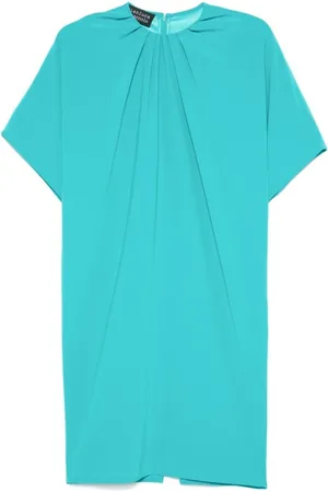 GIANLUCA CAPANNOLO Femme, Robes, Vert, Taille: 38 FR Robe Vert Mer à Manches Chauve-souris