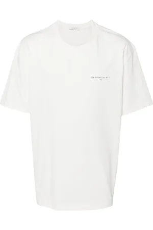 Ih Nom Uh Nit Homme, Tops, Blanc, Taille: L T-shirt Blanc avec Logo Imprimé