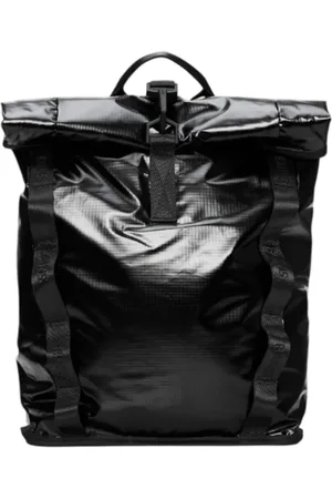Rains Unisex, Sacs, Noir, Taille: ONE Size Sac à Dos Technique Noir Rolltop Système de Compression