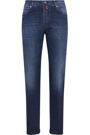 Kiton Homme, Jeans, Bleu, Taille: W31 Jean Slim Fit en Coton Bleu