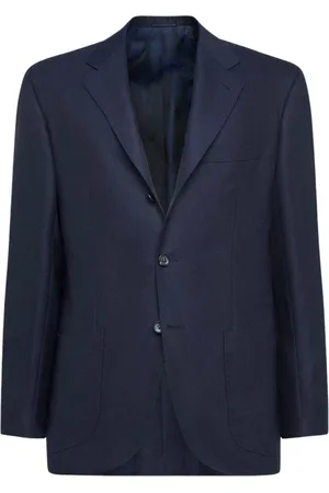 Kiton Homme, Vestes, Bleu, Taille: M Veste en cachemire bleu marine