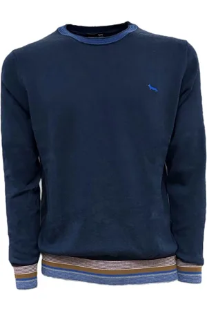 HARMONT&BLAINE Homme, Pulls, Bleu, Taille: XL Col Rond Homme Bleu Marine - XXL