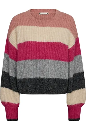 Co`Couture Femme, Pulls, Multicolore, Taille: 40 FR Pull en Tricot Rose Flash