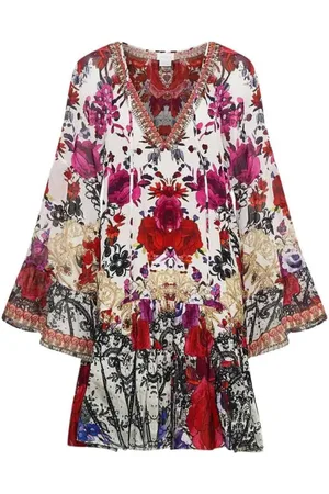 Camilla Femme, Robes, Multicolore, Taille: 38 FR Robe A-Line Rose Reign