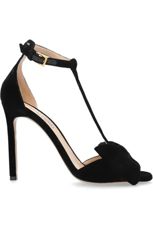 Tom Ford Femme, Chaussures, Noir, Taille: 37 EU Sandales à Talons en Velours