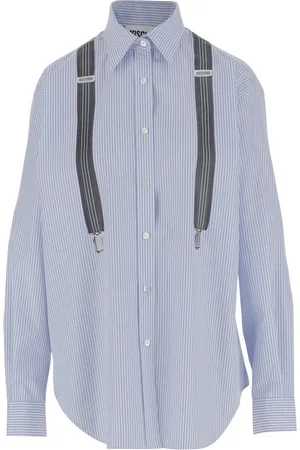 Moschino Femme, Blouses et Chemises, Bleu, Taille: 34 FR Collection Chemises Élégantes