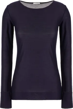 Malo Femme, Tops, Bleu, Taille: 38 FR T-shirt Décontracté en Coton