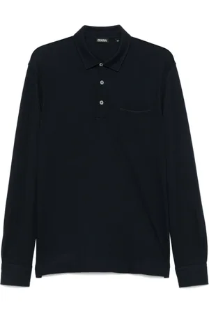 Ermenegildo Zegna Homme, Tops, Bleu, Taille: M Pull Polo Bleu Nuit