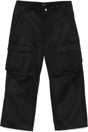 Purple Brand Homme, Pantalons, Noir, Taille: M Pantalon Noir avec Ceinture et Poches