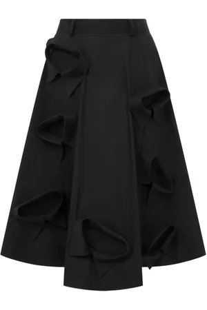Moschino Femme, Jupes, Noir, Taille: 40 FR Jupe noire A-line mi-longue