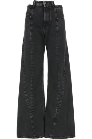 Maison Margiela Femme, Jeans, Noir, Taille: 38 FR Jean Noir en Coton avec Cinq Poches