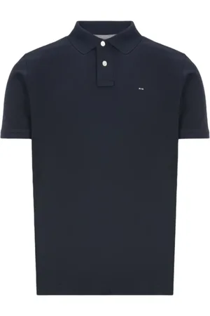 Eden Park Homme, Tops, Bleu, Taille: M Polo coton stretch logo brodé - .