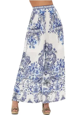 Camilla Femme, Pantalons, Multicolore, Taille: 40 FR Pantalon Large Glaze et Graze