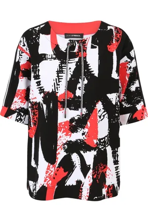 DORIS S Femme, Blouses et Chemises, Multicolore, Taille: 46 FR SweaT-shirt décontracté avec impression spray