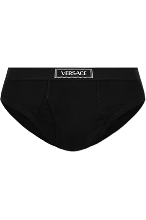 VERSACE Homme, Sous-vêtements, Noir, Taille: L Slip en coton