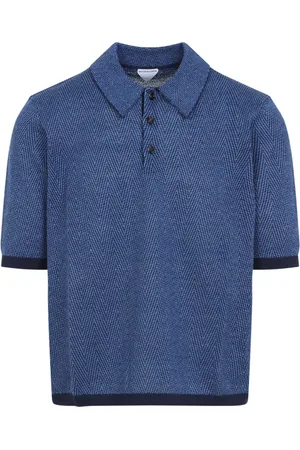 Bottega Veneta Homme, Tops, Bleu, Taille: L T-shirt bleu pour homme