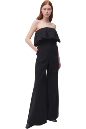 Simkhai Femme, Combinaisons et Ensembles, Noir, Taille: 34 FR Combinaison Noire à Volants