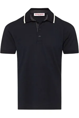Orlebar Brown Homme, Tops, Bleu, Taille: S Polo Bleu Marine avec Look Vintage