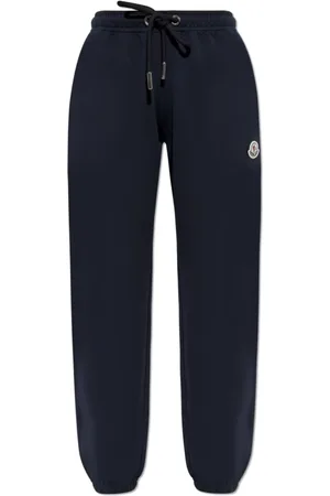 Moncler Femme, Pantalons, Bleu, Taille: 40 FR Pantalon de survêtement avec logo