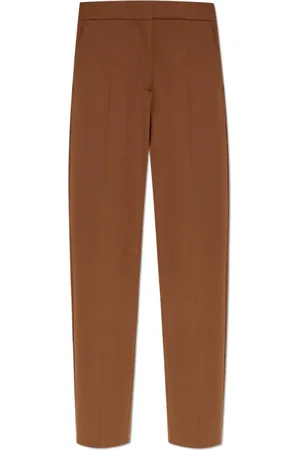 Max Mara Femme, Pantalons, Brun, Taille: 40 FR Pantalon Plissé Pegno